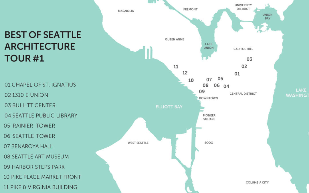 Map of the Best of Seattle Architecture